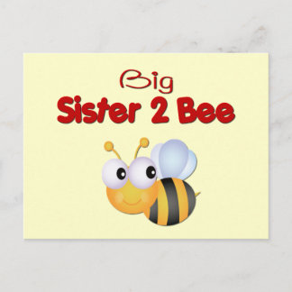 Cartão Postal Bumble Bee Big Sister