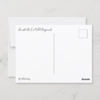 Cartão Postal Bumble Bee No Cartão-Postal De Bergamot Selvagem