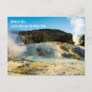 Cartão Postal Bumpass Hell - Parque Nacional Vulcânico Lassen