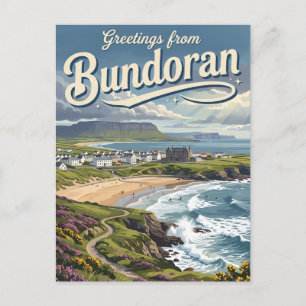 Cartão Postal Bundoran Irlanda
