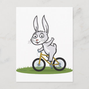 Cartão Postal Bunny Biker