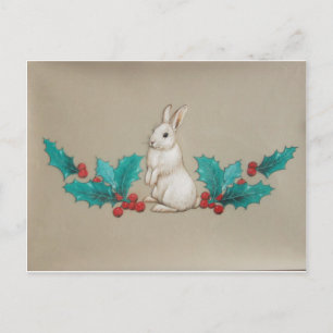 Cartão Postal Bunny Branco