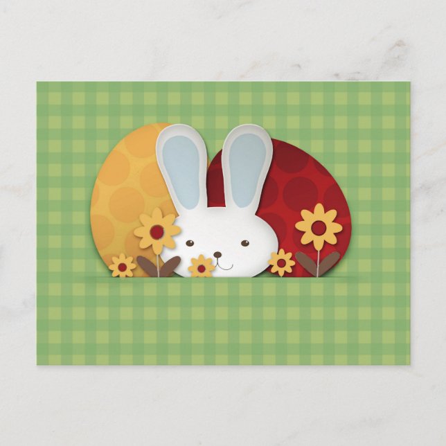 Cartão Postal Bunny Cute (Frente)