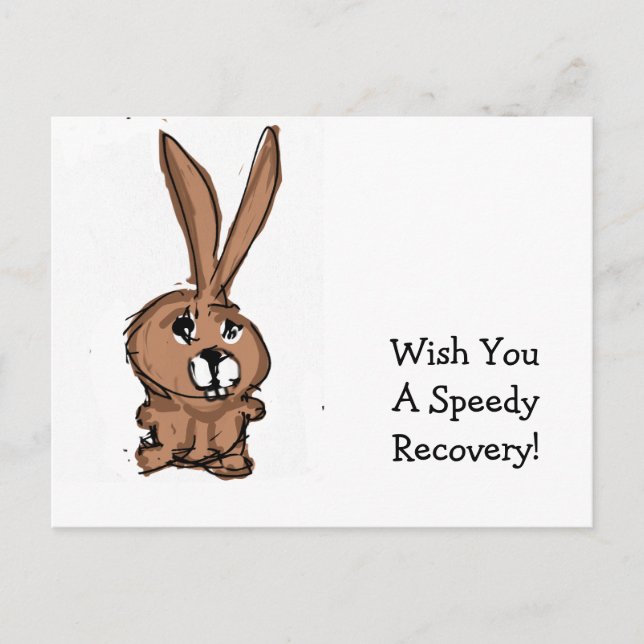 Cartão Postal Bunny Recovery Card (Frente)