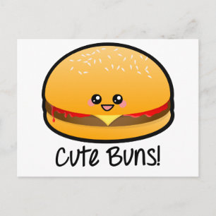 Cartão Postal Buns Cute