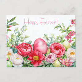 Cartão Postal Bunte Aquarell Oster Postkarte mit Frühlingsblumen