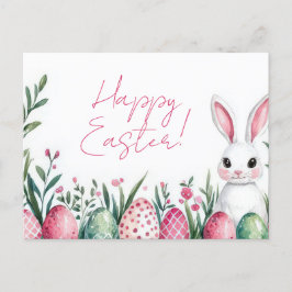 Cartão Postal Bunte Aquarell Oster Postkarte mit Ostereiern