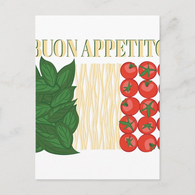 Cartão Postal Buon Appetito (Frente)