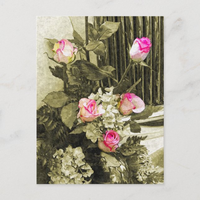 Cartão Postal Buquê de casamento (Frente)