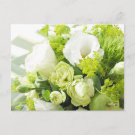 Cartão Postal Buquê de flor branca sazonal diferente