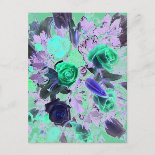 Cartão Postal Buquê de Flores (Frente)