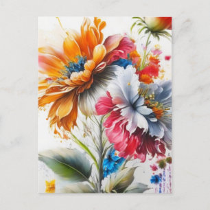 Cartão Postal Buquê de flores