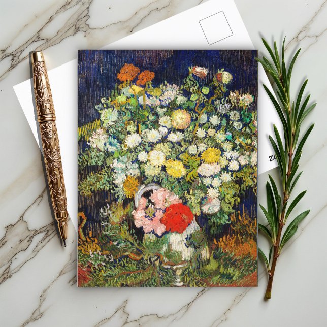 Cartão Postal Buquê de Flores em Vaso por Vincent Van Gogh (Criador carregado)