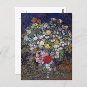 Cartão Postal Buquê de Flores num Vaso Van Gogh