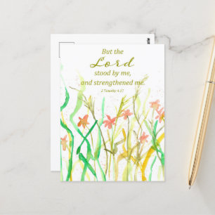 Cartão Postal Buquê de Flores Silvestres da Escritura Religiosa 