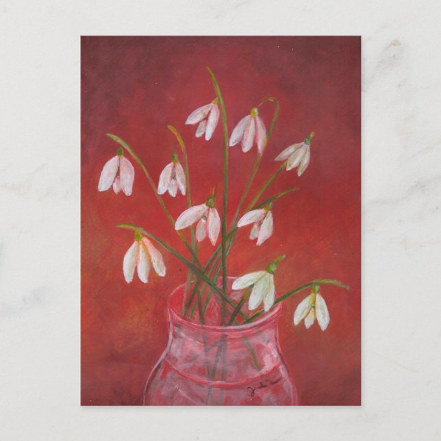 Cartão Postal Buquê de Galanthus  (Frente)