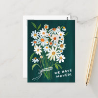 BUQUÊ de margarida cômoda MOVENDO ANÚNCIO Pintado