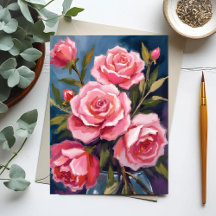 Buquê de Rosa Rosa Bege Pintado