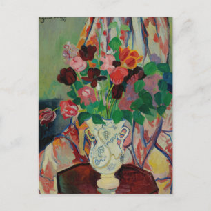 Cartão Postal Buquê de Tulipes por Suzanne Valadon