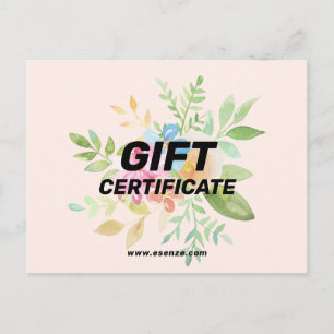 Cartão Postal buquê floral pintado à mão