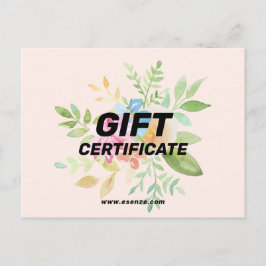 Cartão Postal buquê floral pintado à mão