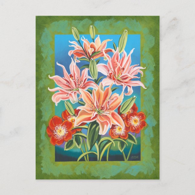 Cartão Postal Buquê na fronteira II (Frente)