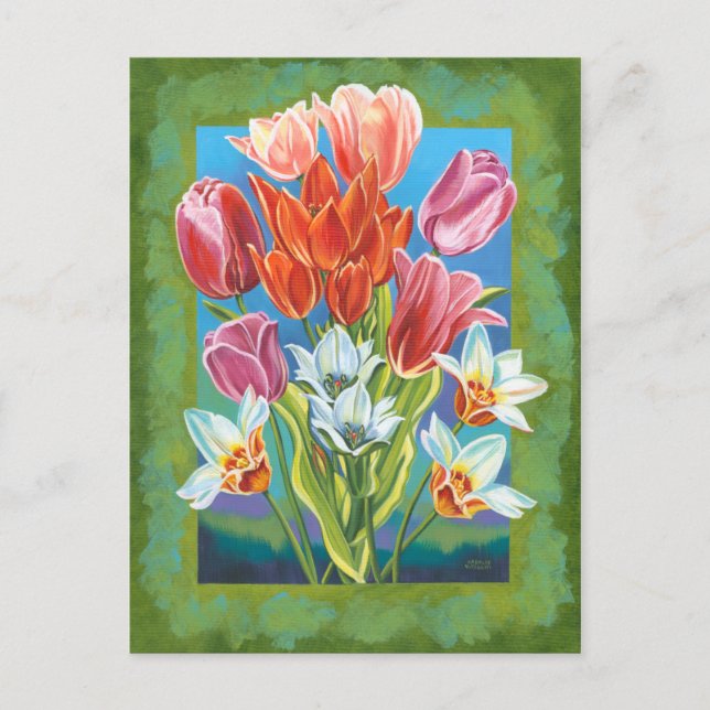 Cartão Postal Buquê na fronteira III (Frente)