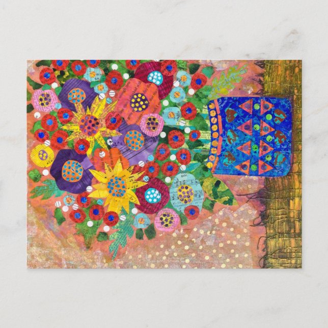 Cartão Postal Buquê primavera (Frente)