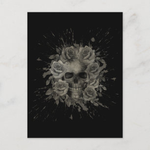 CARTÃO POSTAL BUQUÊ SKULL SPLASH  