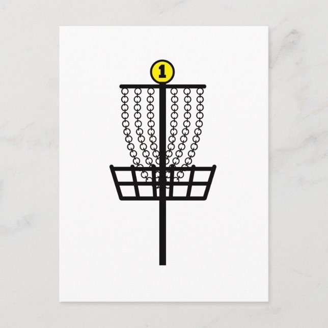 Cartão Postal Buraco de Golfe de Disco (Frente)