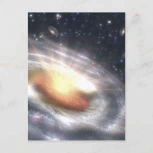 Cartão Postal Buraco Negro Quasar da NASA