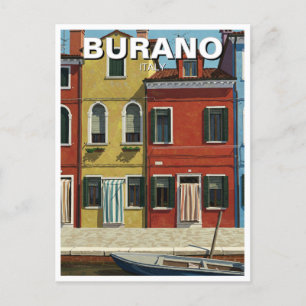 Cartão Postal Burano Itália