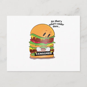 Cartão Postal Burger Curioso