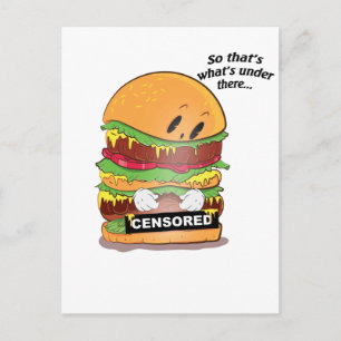Cartão Postal Burger Curioso