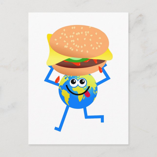 Cartão Postal Burger Globe (Frente)