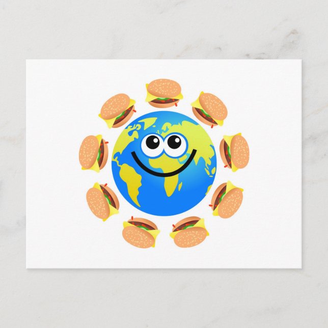 Cartão Postal Burger Globe (Frente)