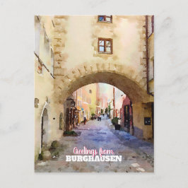 Cartão Postal Burghausen na Baviera
