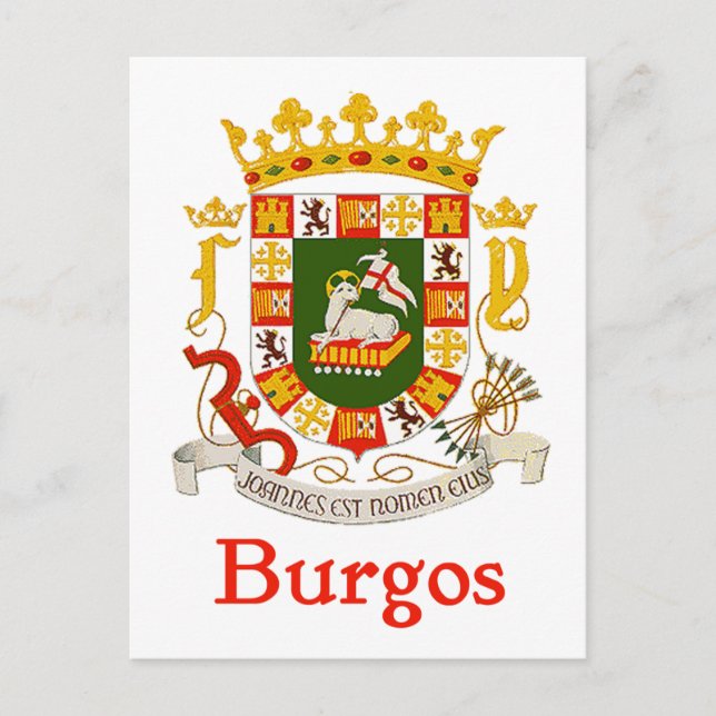 Cartão Postal Burgos Porto Rico Shield (Frente)