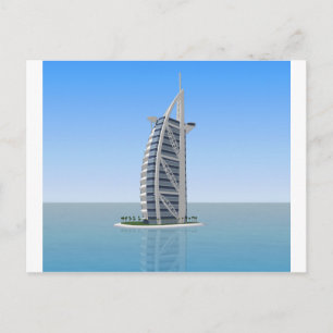 Cartão Postal Burj Al Arab Hotel Dubai: Modelo 3D: