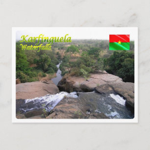Cartão Postal Burkina Faso - Karfinguela Waterfall -
