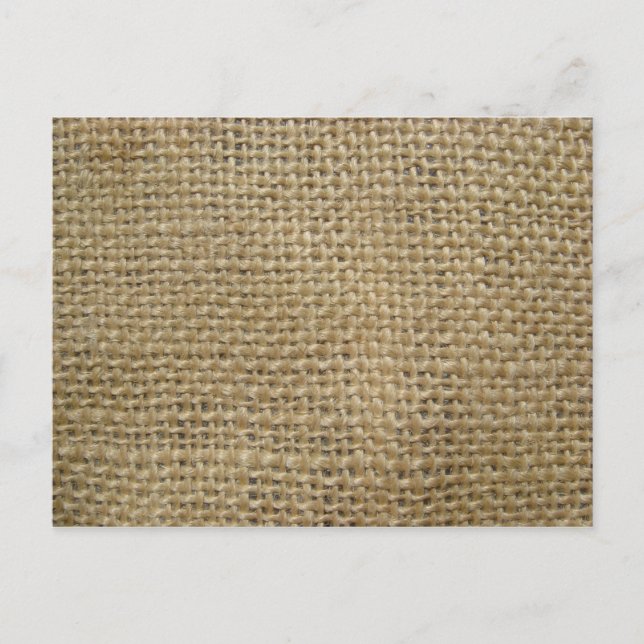 Cartão Postal Burlap (Frente)