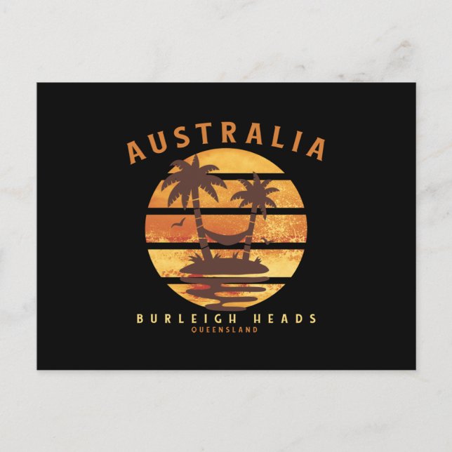 Cartão Postal Burleigh Head Queensland (Frente)
