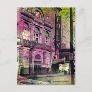Cartão Postal Burlesque Theather Grunge