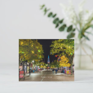 Cartão Postal Burlington, foto de paisagem urbana de Vermont, Ca