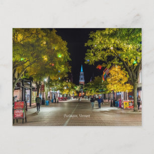 Cartão Postal Burlington, foto de paisagem urbana de Vermont, Ca