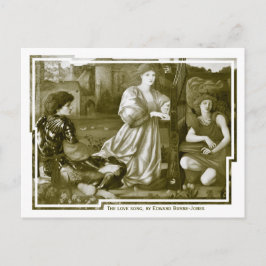 Cartão Postal Burne-Jones A canção de amor CC0791 Pre-Raphaelite