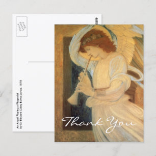 Cartão Postal Burne-Jones' An Angel Tocando Flageolet