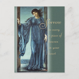 Cartão Postal Burne-Jones Night CC0562 Confortando palavras Cart