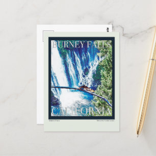 Cartão Postal Burney Falls, Poster CA