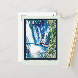 Cartão Postal Burney Falls, Poster CA